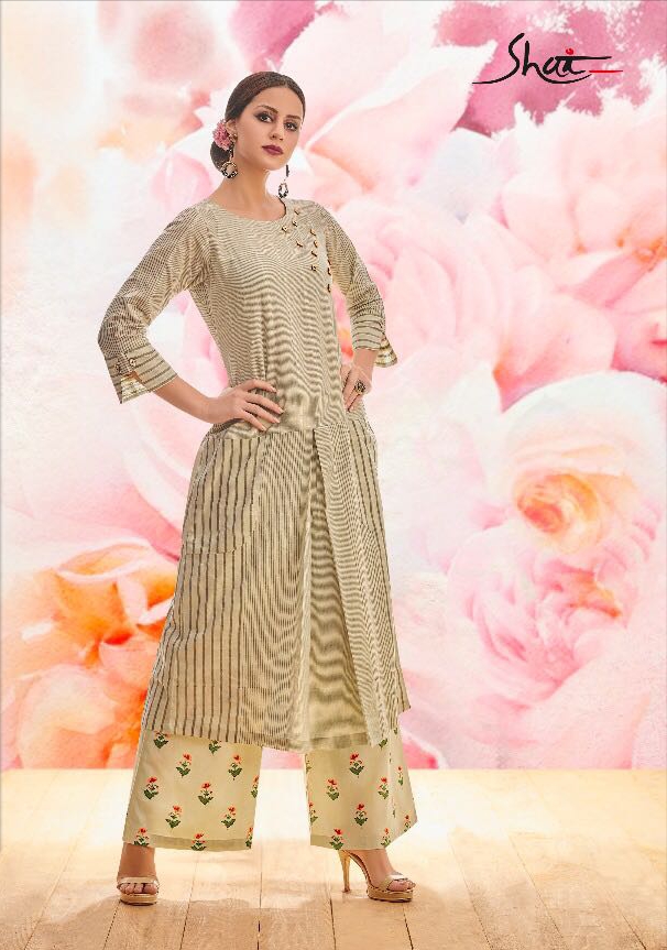 Shai Bliss Designer Embroidered linen Kurtis Wholesale supplier