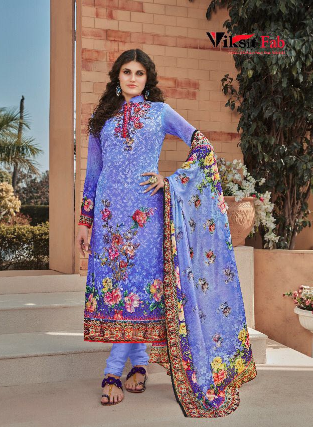 Vikshit fab Shinaaz Georgette print salwar suit wholesale dealer