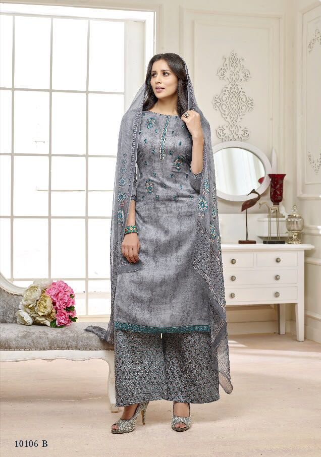 Liaki lovely vol 10 embroidered cotton suit in wholesale supplier