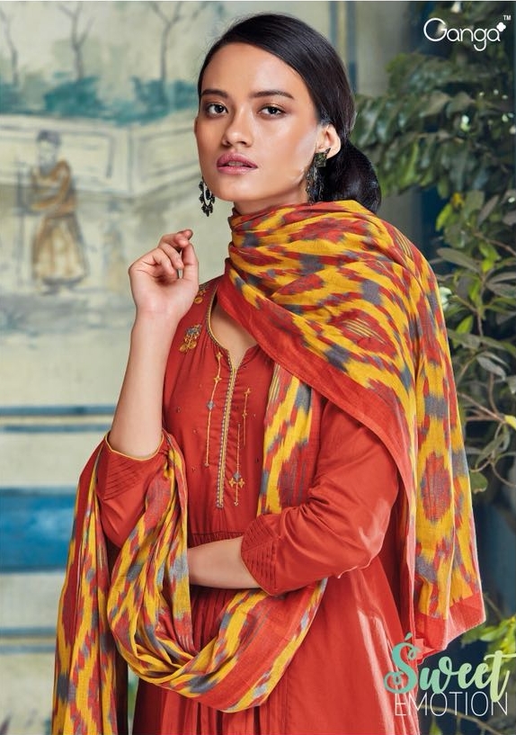 Ganga fashion sweet emotion Cotton Salwar suit wholesale supplier Ganga new Catalog
