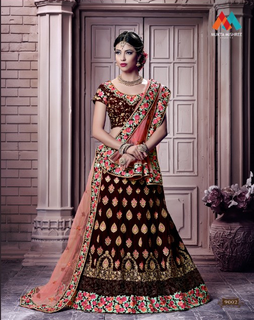 Mukta mishree exports nazakat Designer party wear lehenga catalog at best price