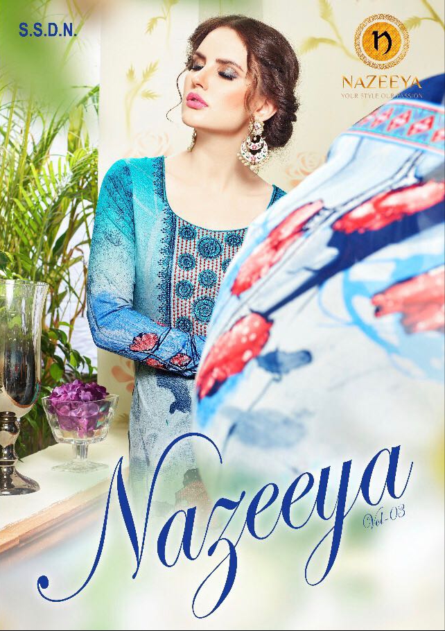 Nazeeya Vol 3 Pakistani Print Cotton Suit Catalog In Wholesale