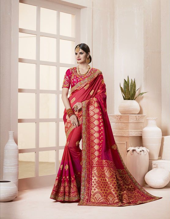 Kessi 6801-6812 Series Designer weaving silk saree catalog wholesaler