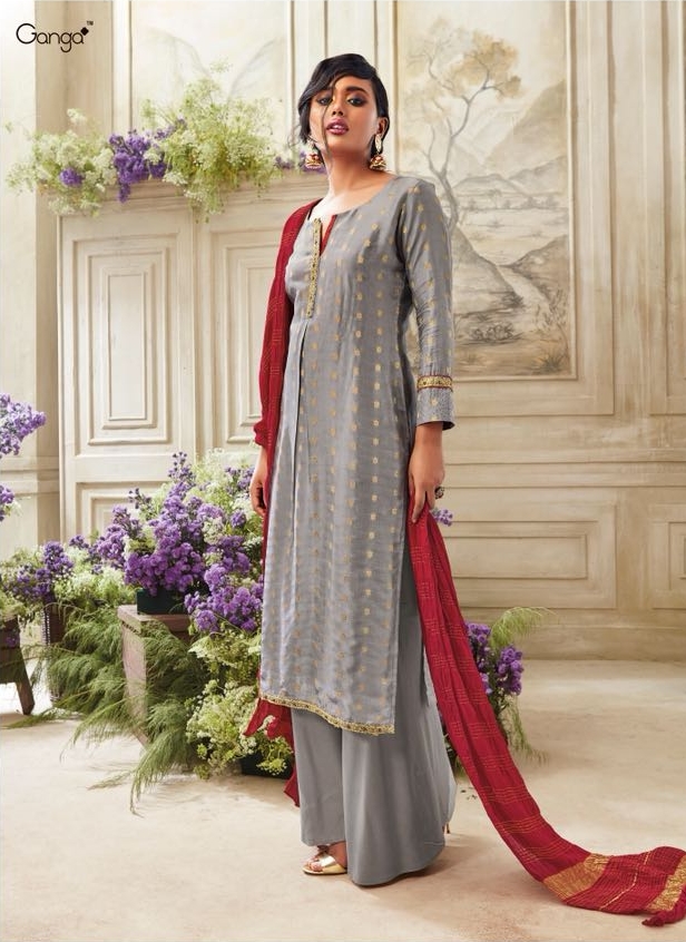 Ganga fashion simplicity defined Party wear silk salwar suit wholesale best price Ganga new Catalog