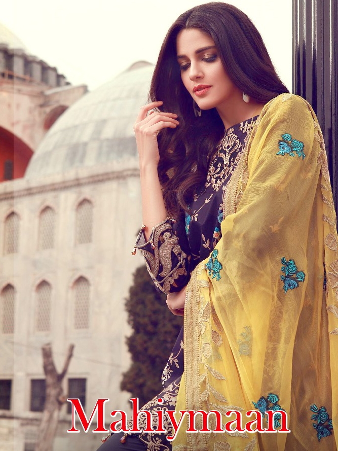 Deepsy Mahiymaan Cotton designer pakistani suit catalog wholesaler best price