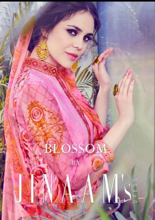 Jinaam dresses blossom organdi printed salwar suit Catalog by Jinaam Dresses Catalog