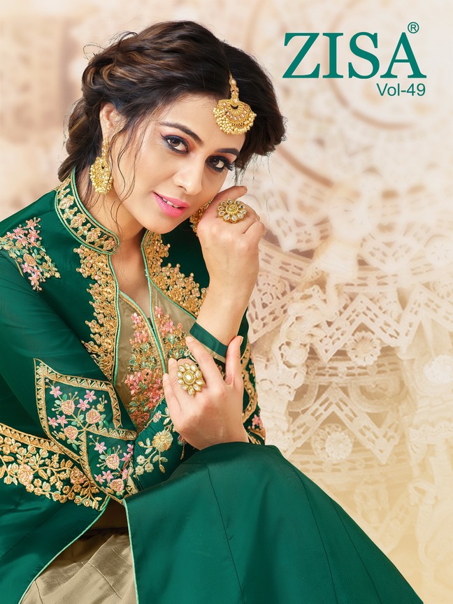 Meera trends Zisa vol 49 Party Wear Anarkali style salwar suiy wholesale price Surat