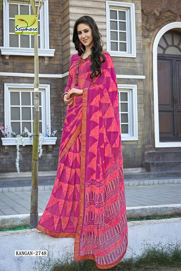 Seymore kangan fancy designer printed saree collection in wholesale price