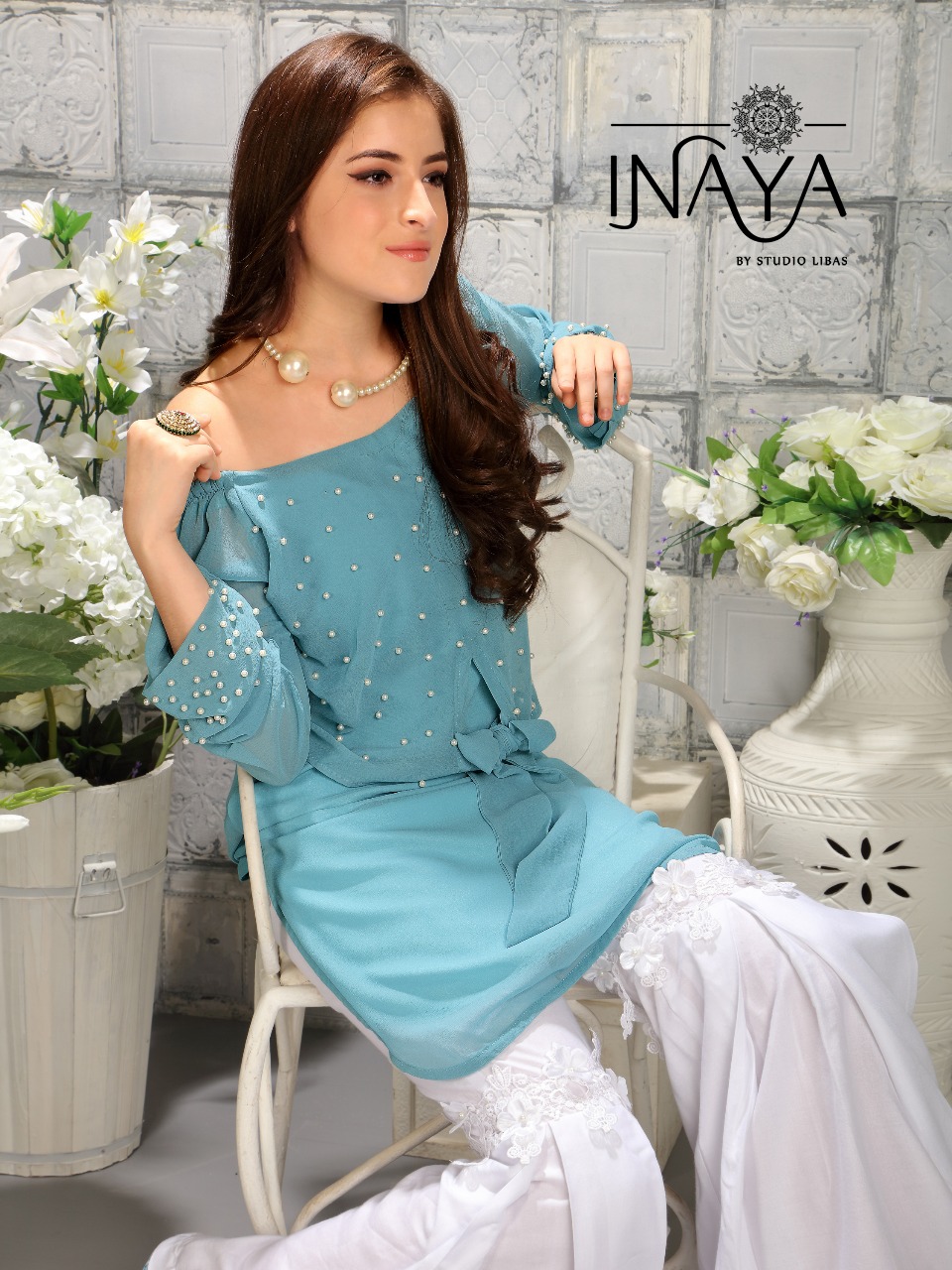 Inaya presents luxury pret collection 4 eid special exclusive designer kurti from surat wholesaler