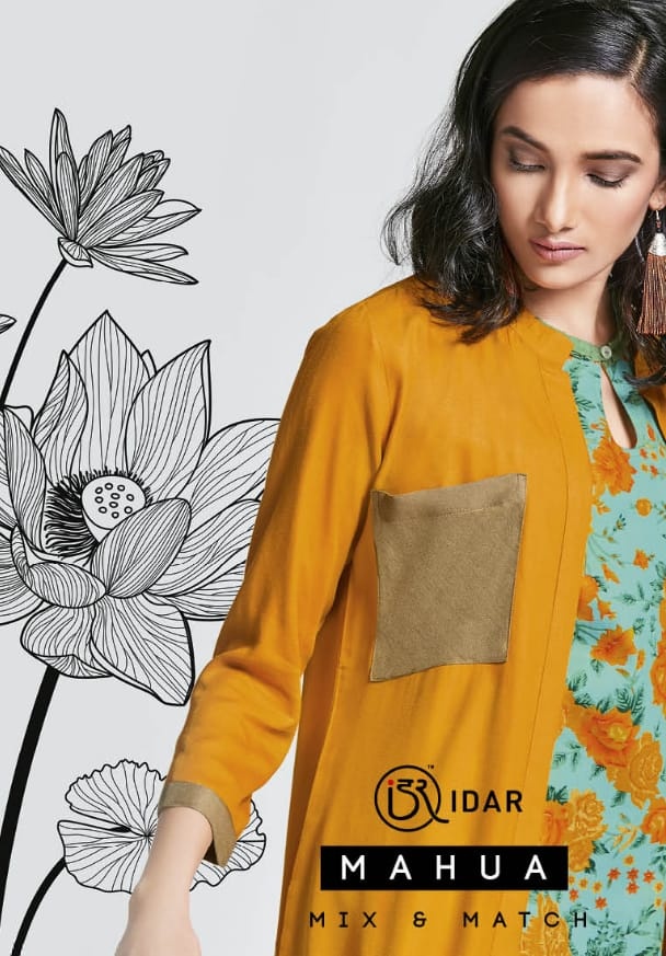 Idar presents mahua mix & Match cotton kurti with jacket catalog buy at wholesale rate from surat