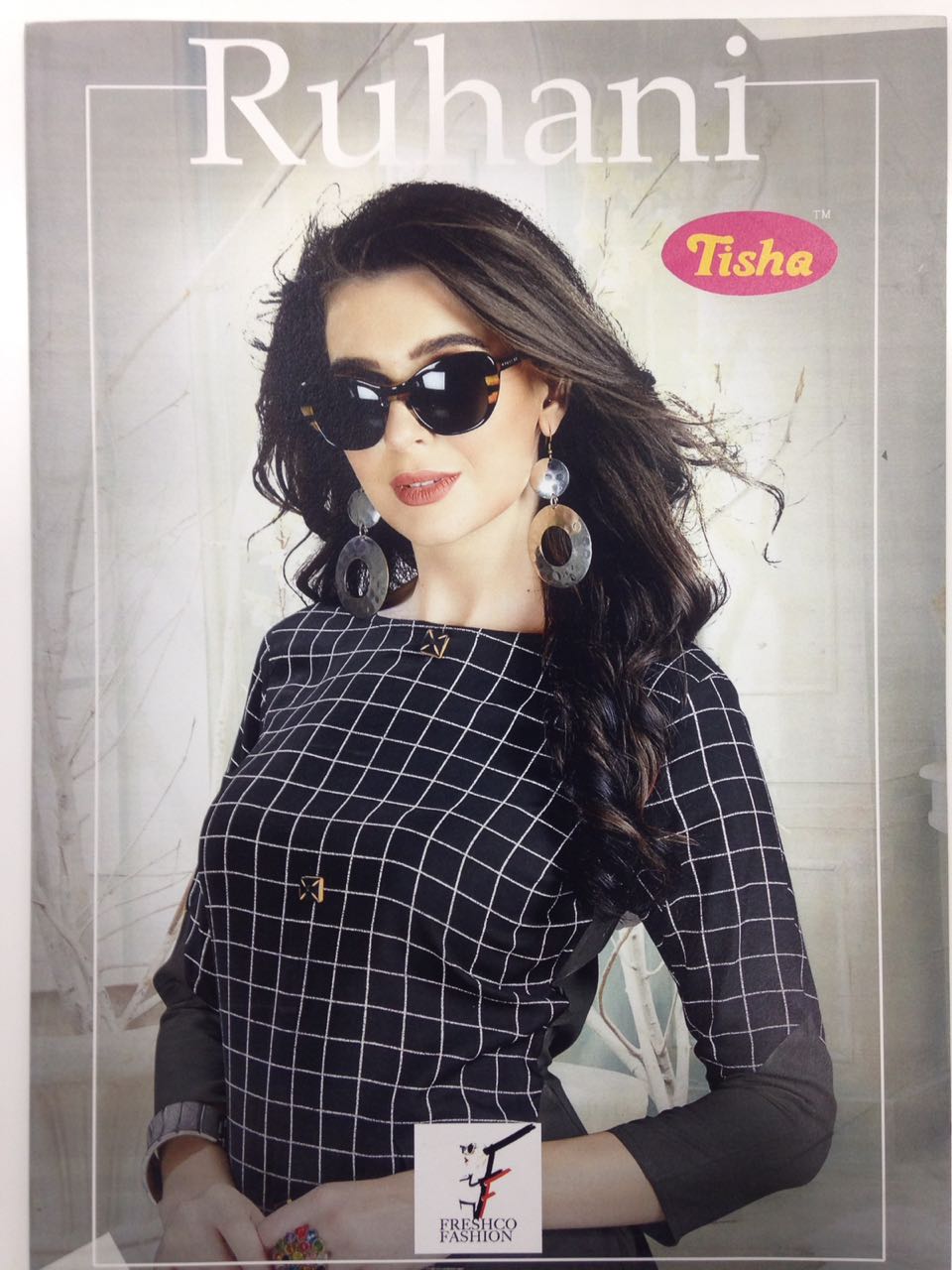 Tisha ruhani check print kurti catalog from surat wholesaler at best price