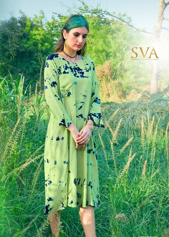 SVA designer Presents wild vol 2 gown style kurti catalog Buy from surat best wholesaler