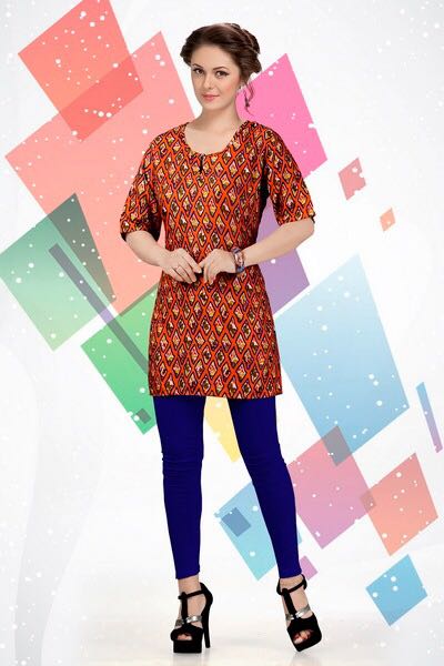 Kenzer creation style tops exclusive rayon printed western tops catalog wholesale price surat