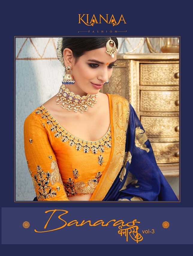 Kiana Banaras vol 3 Exclusive Banaras saree catalogue wholesale supplier Surat best price