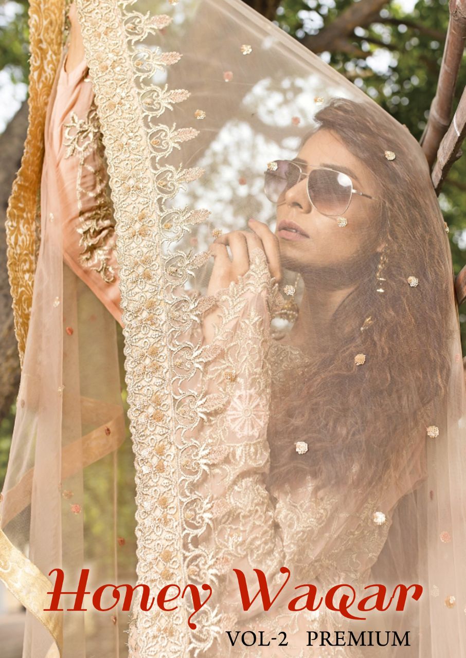 Shraddha designer honey Waqar vol 2 premium Pakistani salwar suit catalogue wholesale supplier