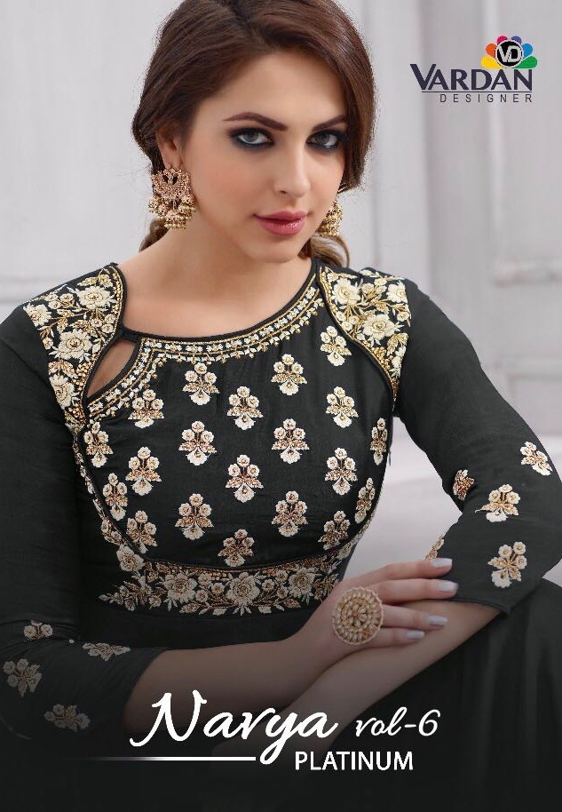 Vardhan designer navya vol 6 platinum dress catalogue from surat