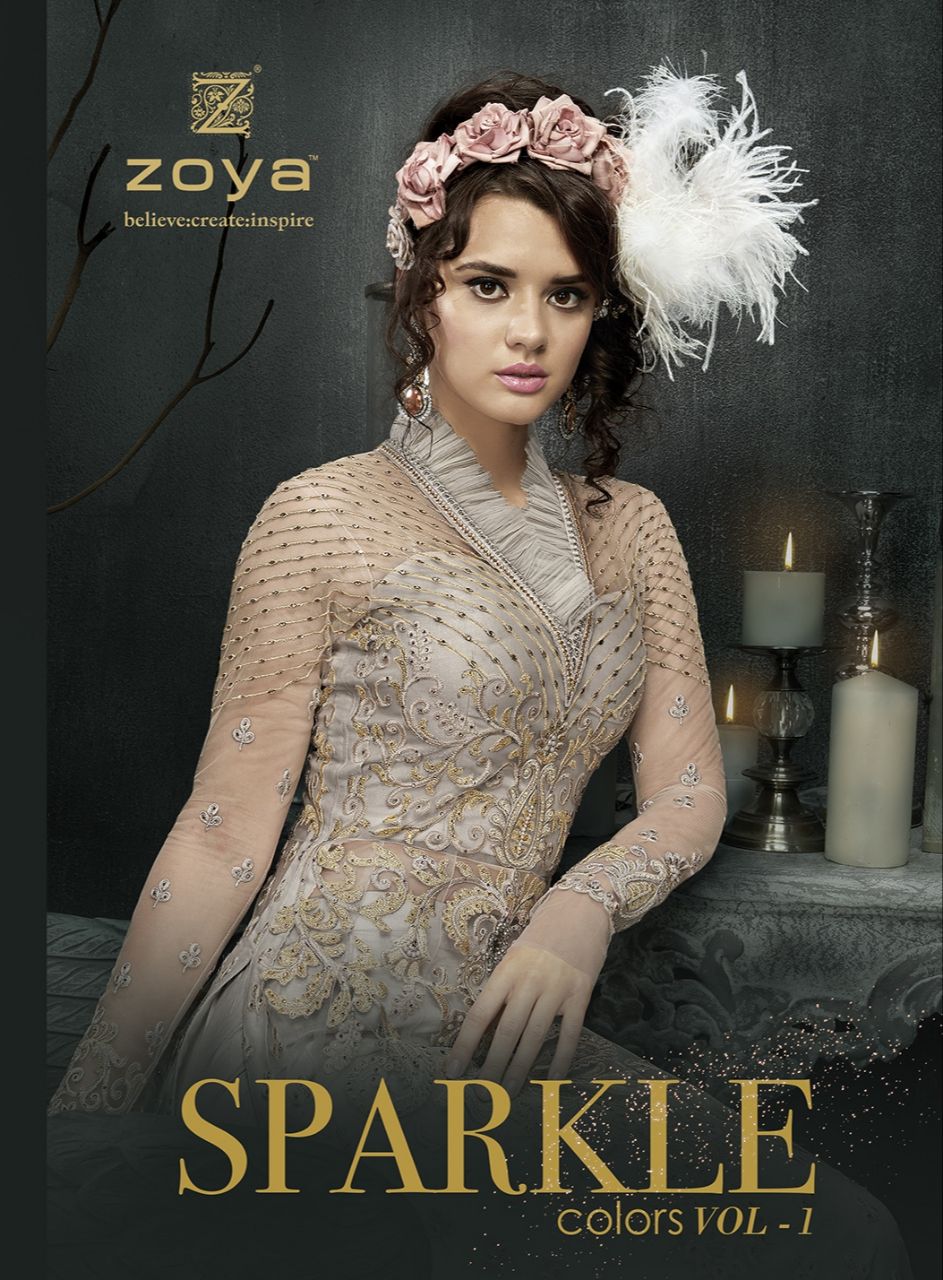 Zoya sparkle Colors vol 1 designer bridal collection dress wholesale dealer surat