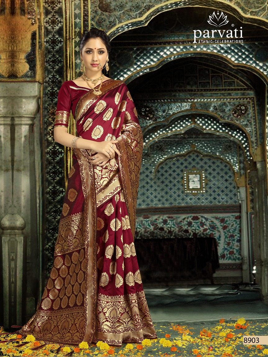 Parvati silk Rapier vol 1 silk saree catalogue from surat wholesaler