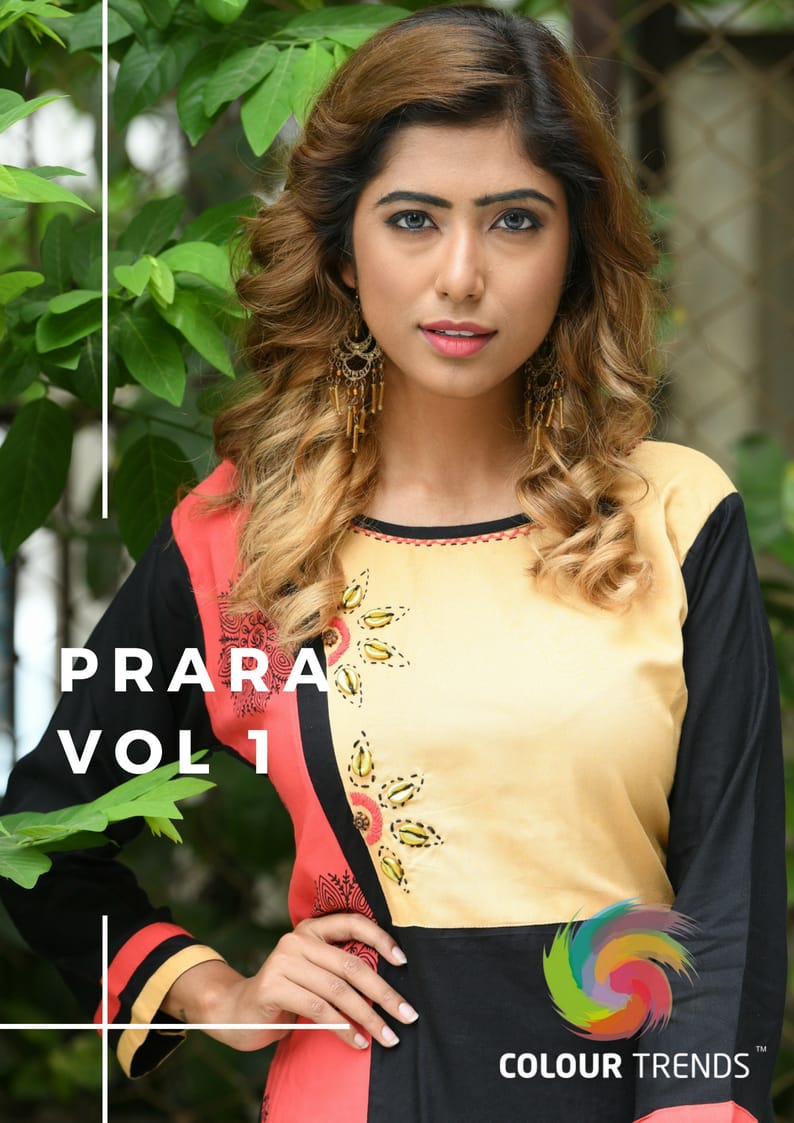 Colour Trends Prara Vol 1 Rayon Kurti Catalogue From Surat Wholesaler