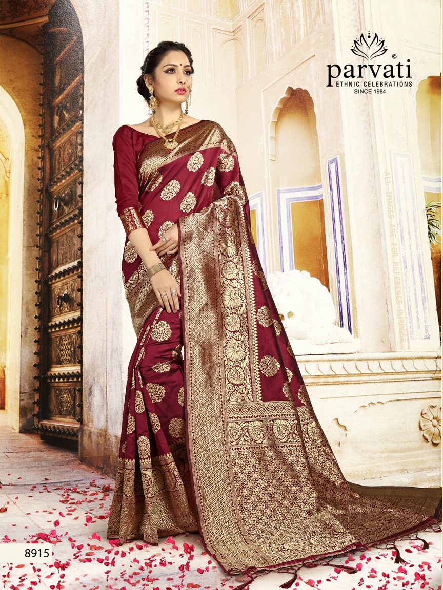 Parvati fabrics silk rapier vol 2 silk saree catalogue from surat wholesaler