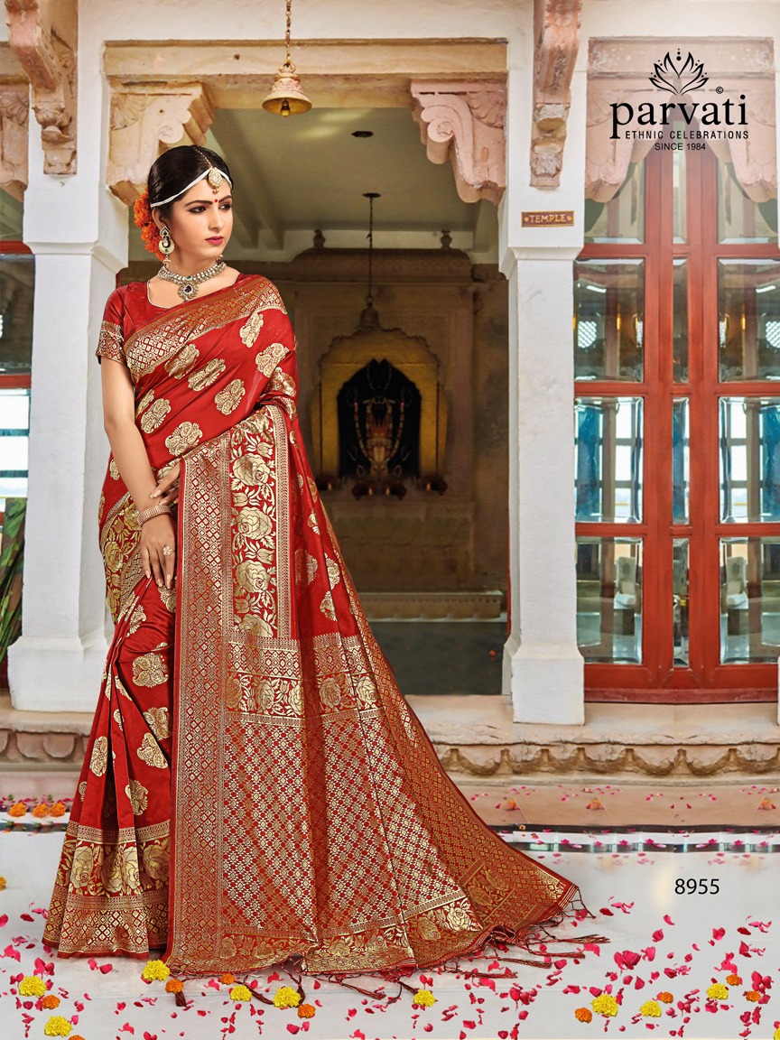 Parvati fabrics rapier silk Vol 3 silk saree catalogue from surat wholesaler