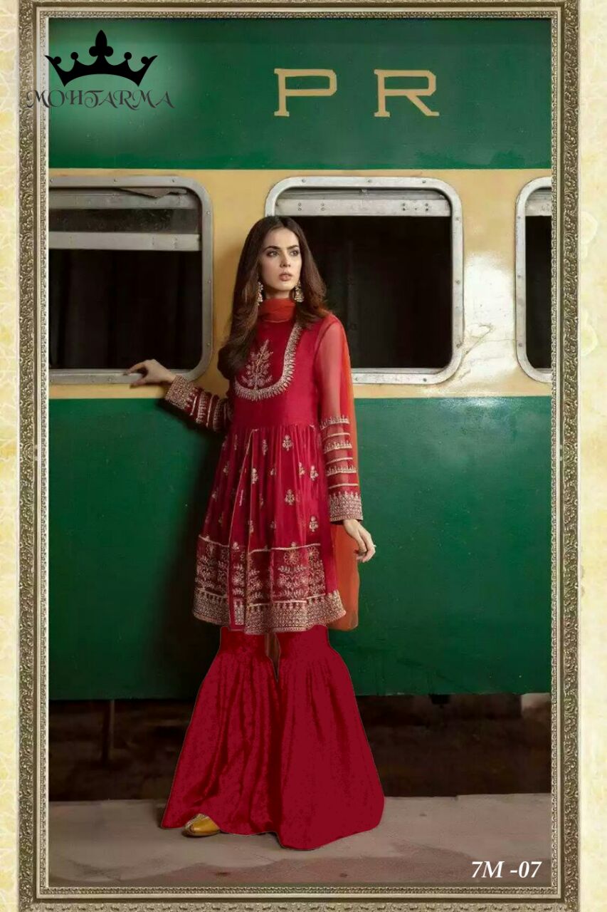 Mohtarma fabrics Naaz vol 2 Pakistani salwar suit catalogue wholesaler