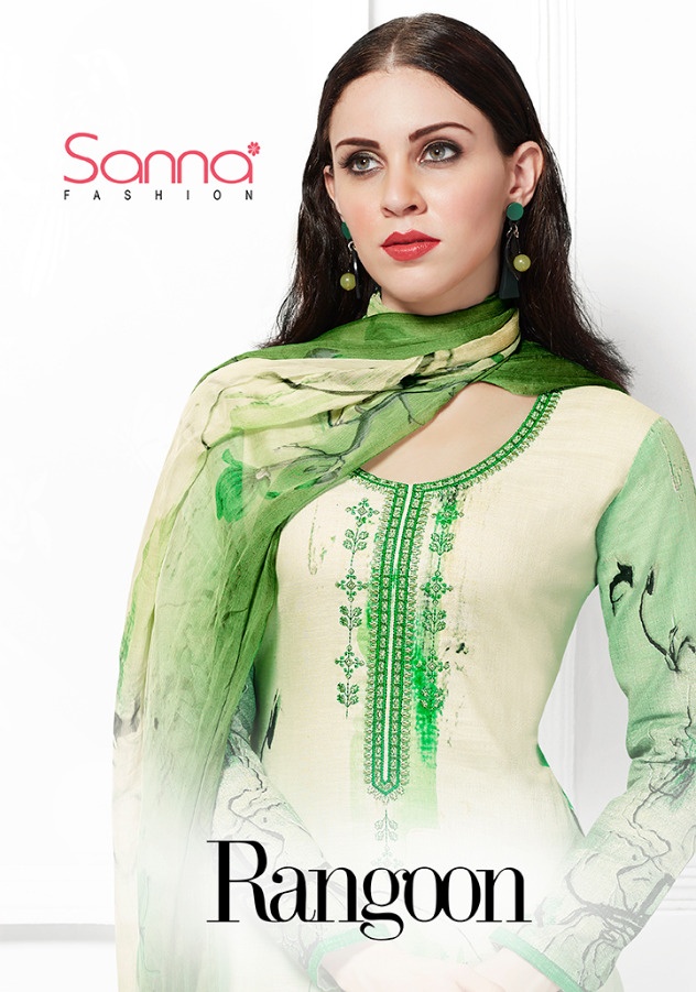 Sanna rangoon cotton salwaar suit catalogue from surat wholesaler