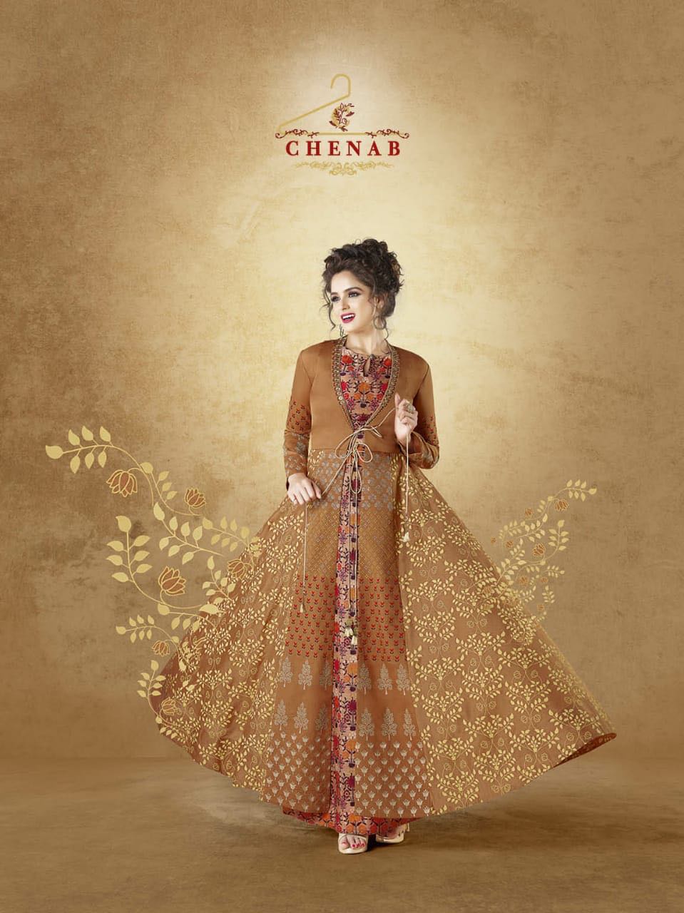 Swagat Chenab designer readymade Gown Style designer style kurtis catalogue wholesale supplier