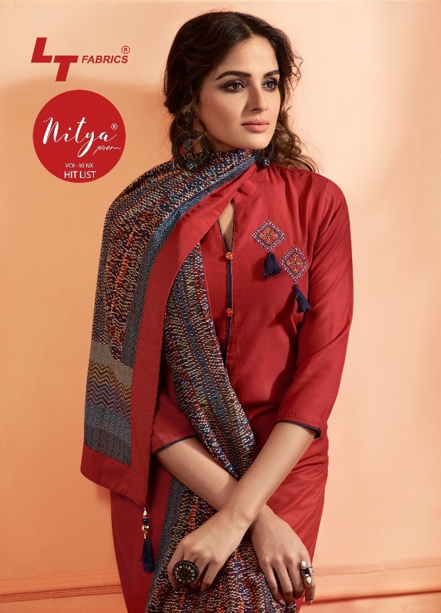 Lt fabrics nitya 30 nX hitlist Silk kurti with dupatta Catalogue from surat wholesaler