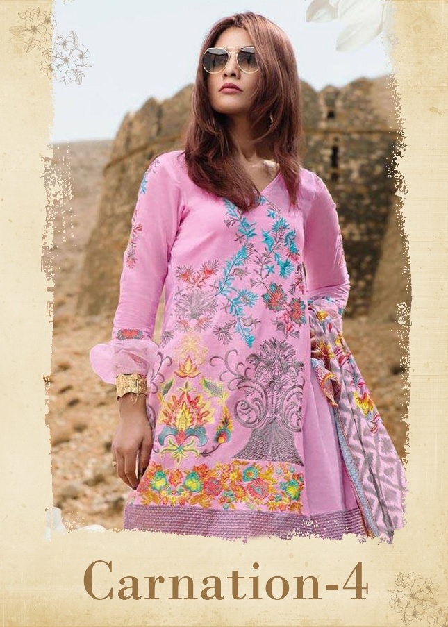 Deepsy carnation vol 4 pakistani salwaar suit Catalogue from surat wholesaler