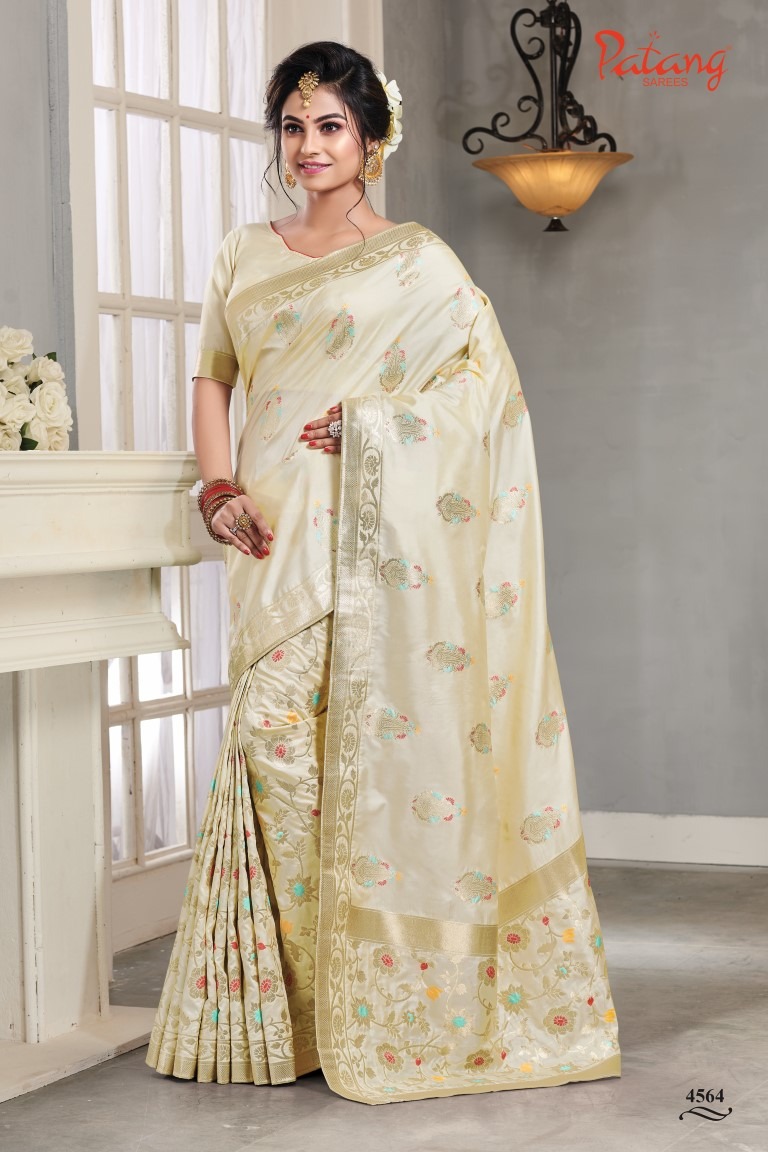 Pataang majestic beauty designer silk saree catalogue in wholesale price