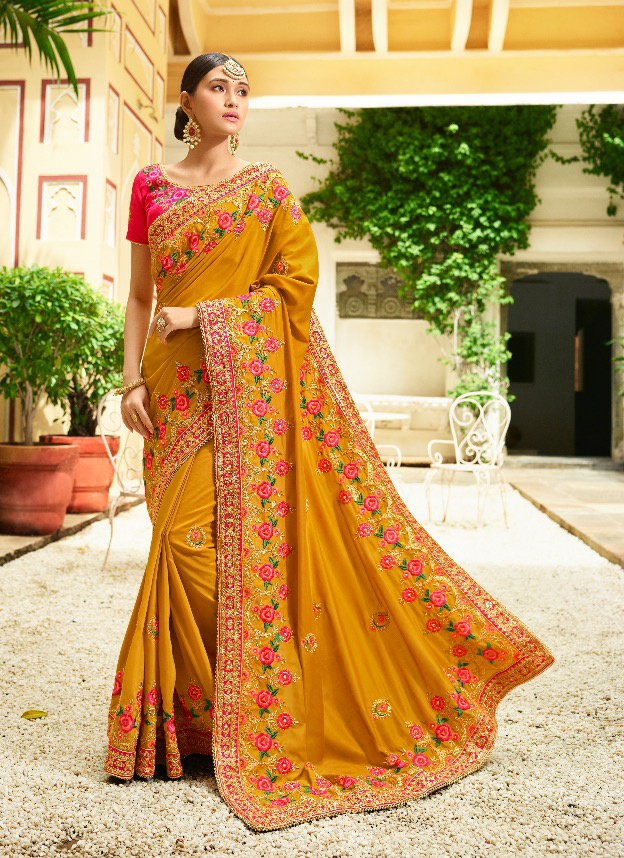Shilp sarees designer party wear embroidered saree Catalogue In wholesale price