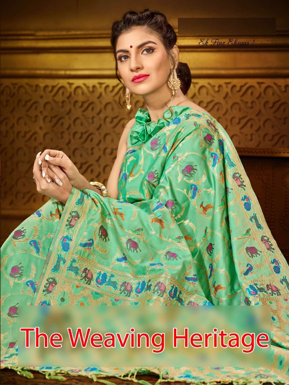 Fine heritage pure banarasi silk saree catalogue from surat wholesaler