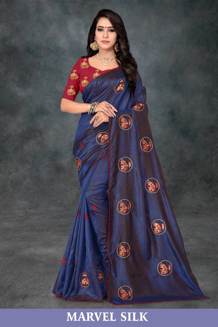 Right one marvel silk sana silk saree catalogue from surat wholesaler