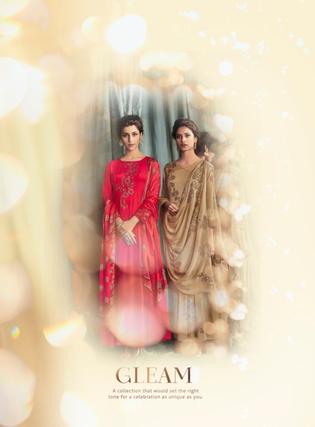 Shai gleam pure silk party wear salwaar suit Catalogue from surat wholesaler best price