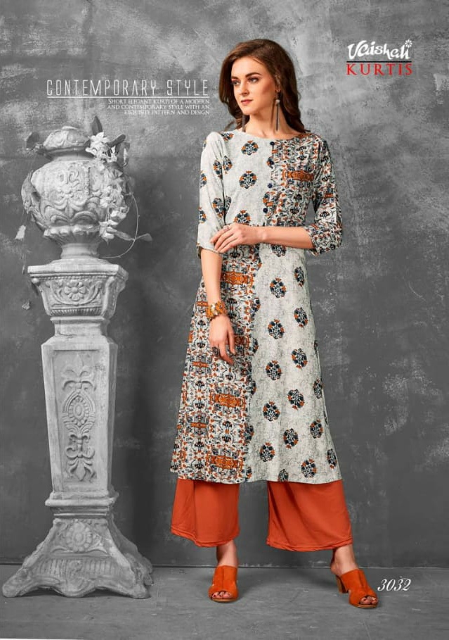 Vaishali fashion bold and stylish vol 2 designer Printed rayon kurtis supplier surat