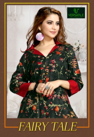Versatile Fairy tale Designer flaired long Umbrella cut Rayon kurtis supplier in Surat at best rate