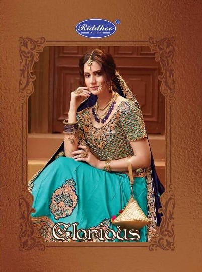 Riddhoo fashion glorious vol 3 beautiful lehenga collection from surat wholesaler best rate india