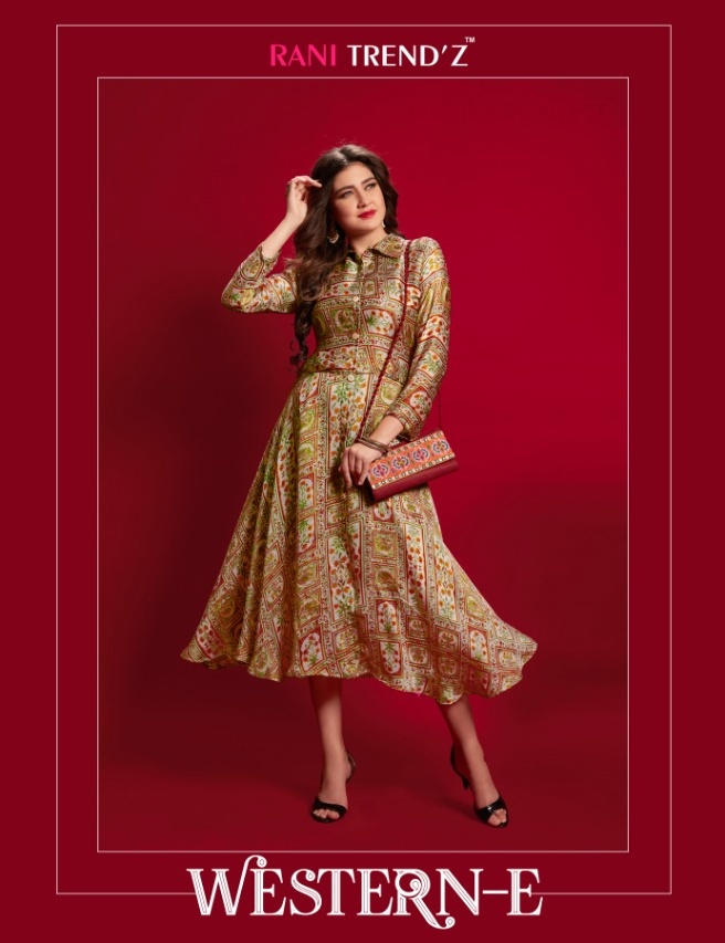 Rani trends western e party wear kurti catalogue from surat wholesaler best rate