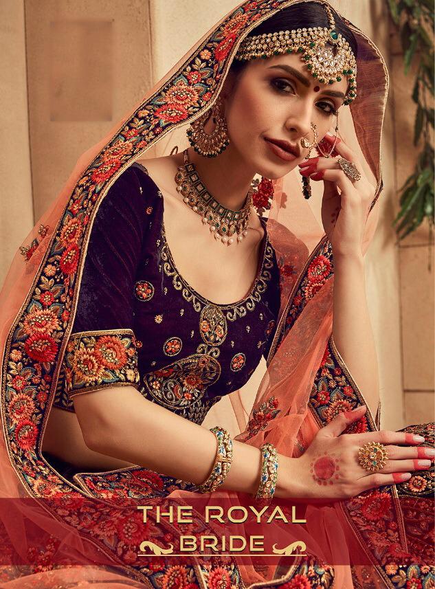 Hitansh the royal bride Designer bridal lehenga catalogue wholesale price