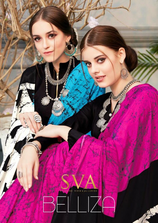 SVA designer belliza printed indian saree catalogue supplier Surat best rate
