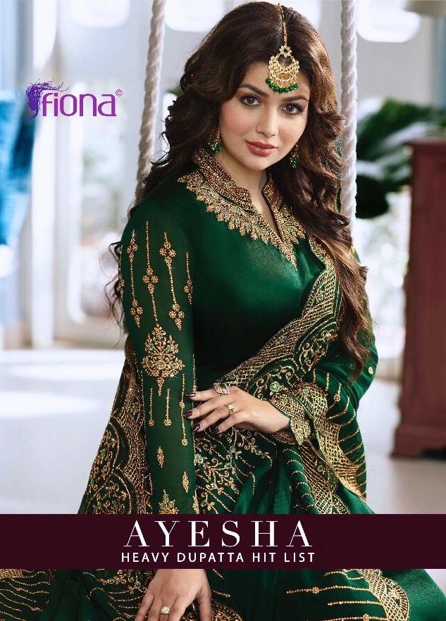 Fiona ayesha heavy dupatta hitlist party wear salwaar suit Catalogue from surat wholesaler