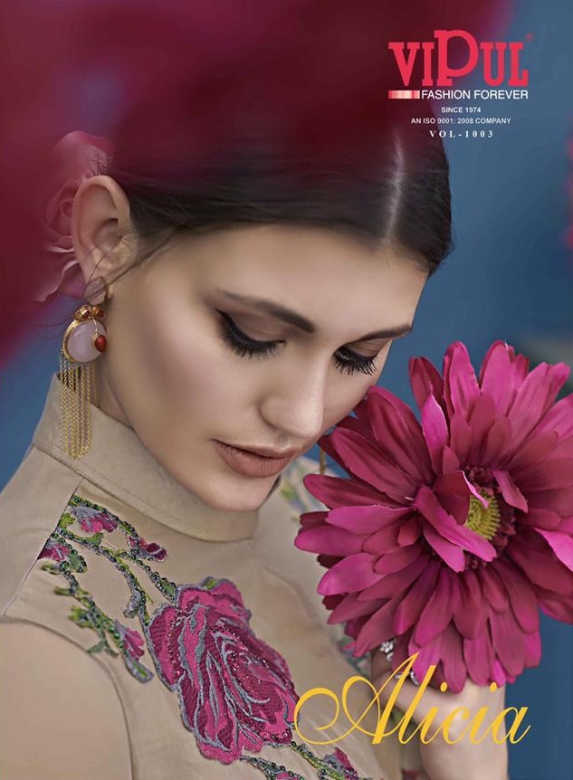 Vipul fashion alicia 1003 designer party wear dress catalogue from surat wholesaler best price