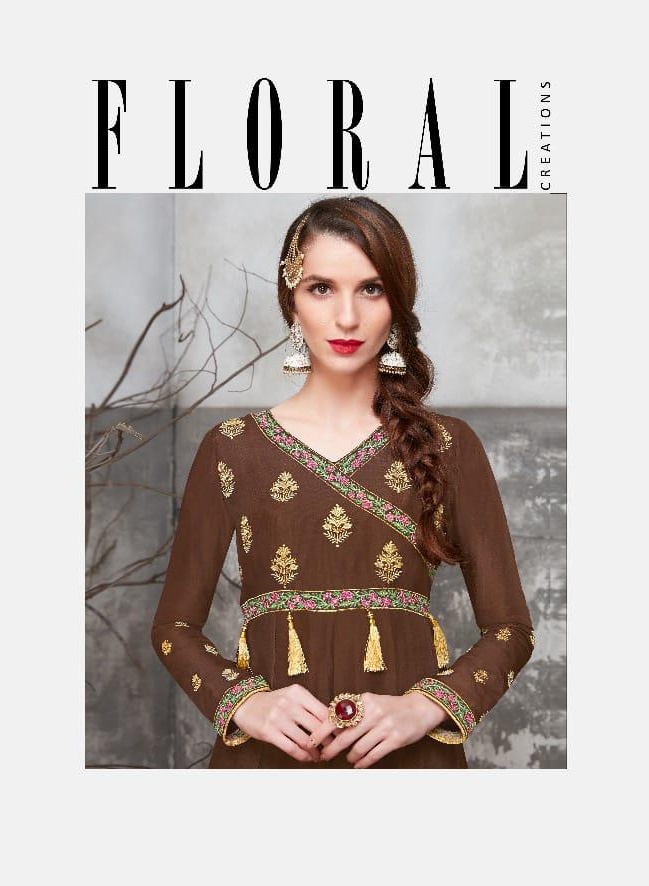 Jinaam dresses Floral cora upada silk party wear catalogue from surat wholesaler best price
