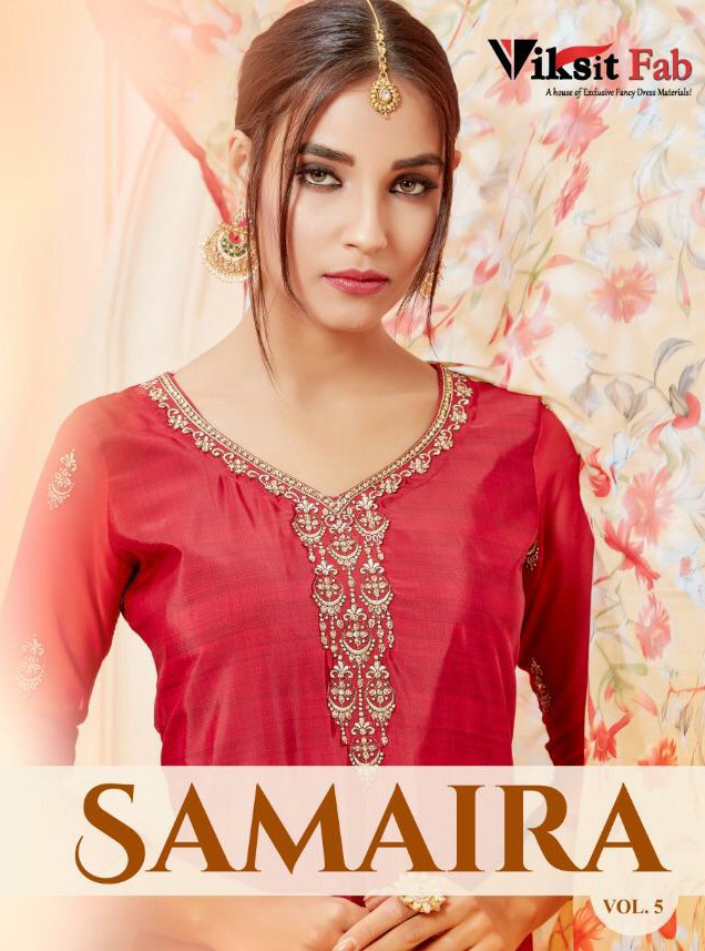 Vikshit Fab Samaira vol 5 Crepe salwar suit catalogue wholesale dealer surat