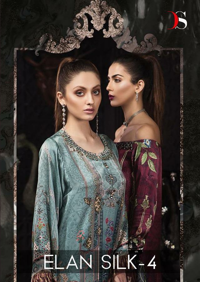 Deepsy suit elan silk vol 4 designer Pakistani dress supplier wholesale