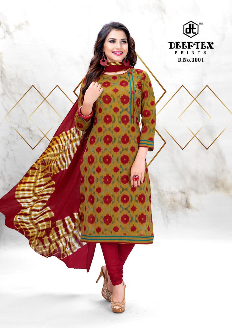 Deeptex tradition vol 3 daily wear printed dress material catalogue wholesaler Surat best price