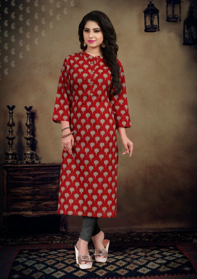 Parvati fabrics Prachi printed daily wear kurtis catalogue wholesale price