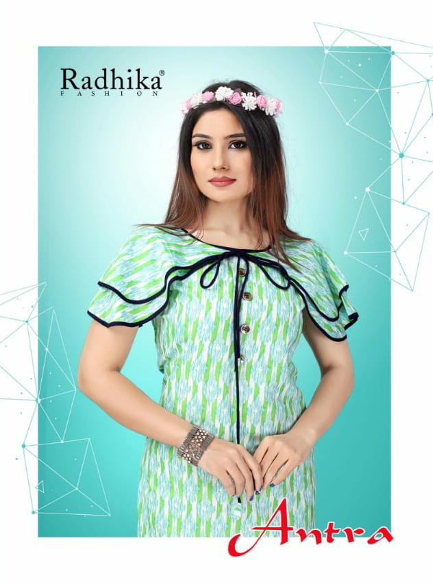 Radhika azara Antra Exclusive stylish straight kurtis catalogue wholesale price Surat