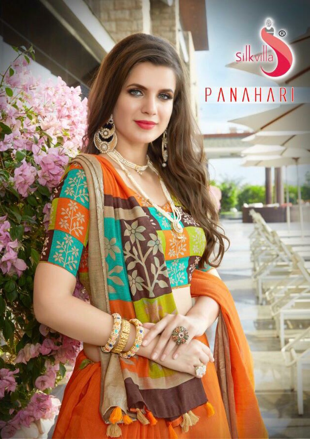 SilkVilla panahari Fancy cotton saree catalogue wholesale price Surat best price surat